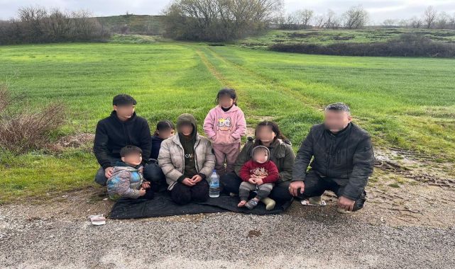 Edirne'de 8 kaçak göçmen yakalandı