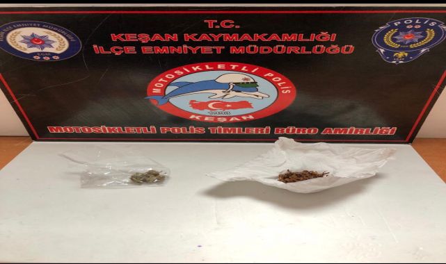 Edirne’de uyuşturucuyla yakalanan 2 şüpheliye gözaltı