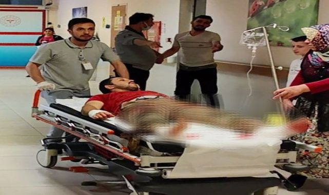 Odun keserken elinden kayan spiral ile el ve ayaklarını kesti