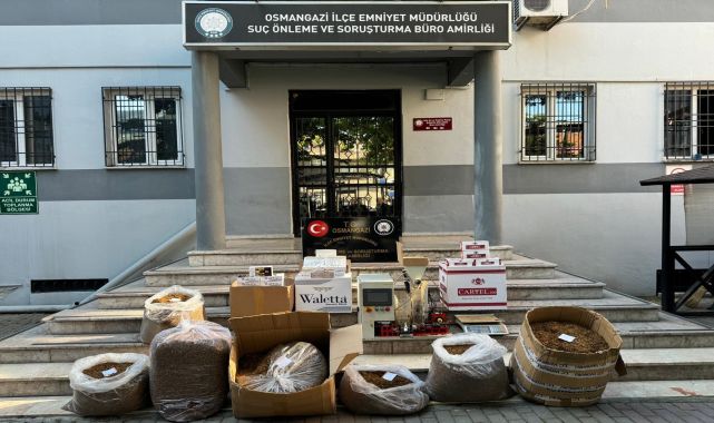 Bursa'da 300 bin TL değerinde kaçak tütün ele geçirildi