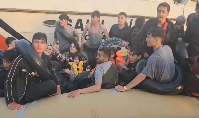 Çanakkale'de 7'si çocuk, 42 kaçak göçmen yakalandı