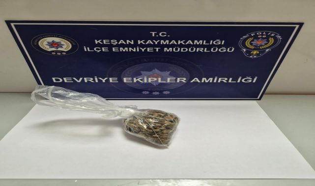 Edirne’de araçta marihuana ele geçirildi