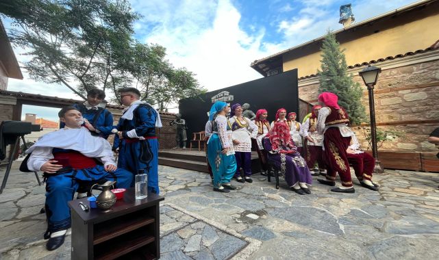 Edirne'de Etnografya Müzesi'nde, Rumeli düğünü canlandırıldı