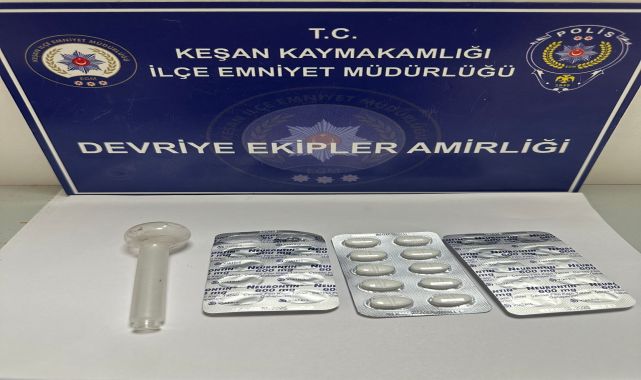 Edirne’de uyuşturucuyla yakalanan şüpheliye gözaltı