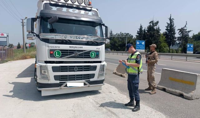 Edirne’de yaklaşık 5 ayda 3 bin 909 ağır vasıta kontrol edildi
