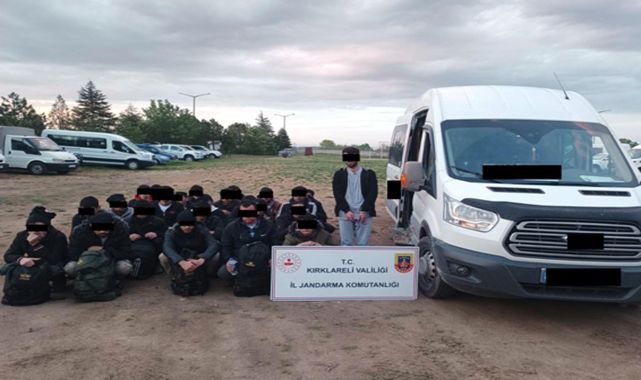 Kırklareli'nde 45 kaçak göçmen yakalandı, 3 organizatör tutuklandı