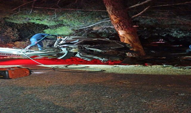 Otomobil, ağaca çarptı; sürücü ile arkadaşı öldü
