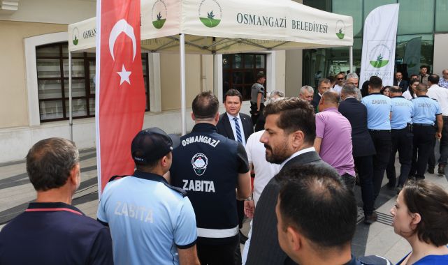 Başkan Aydın personel ile bayramlaştı