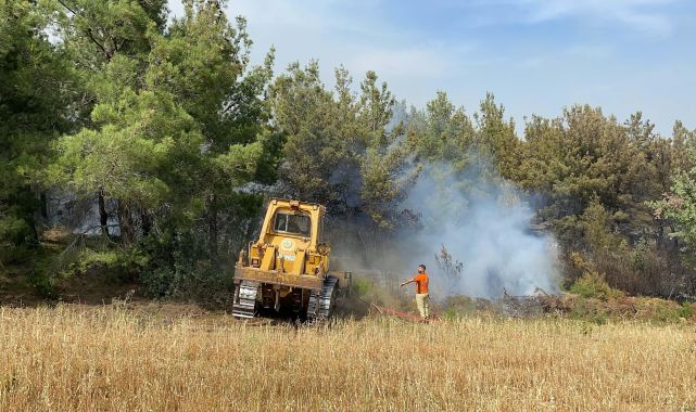 Çanakkale'de orman yangını; bu kez de Ezine'de çıktı