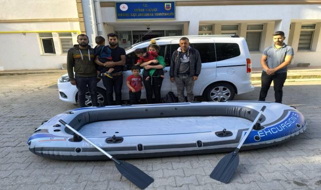 Edirne'de 7 kaçak göçmen ile 1 organizatör yakalandı