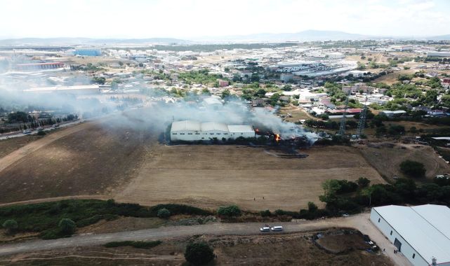 Gebze'de boya fabrikasında yangın/ Ek fotoğraflar