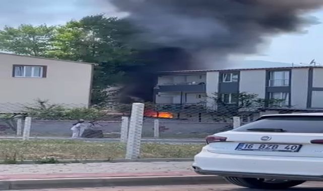 İnegöl&#039;de bahçe deposunda çıkan yangın söndürüldü