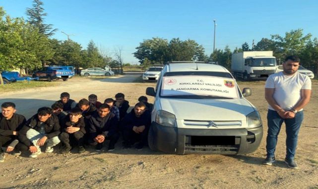 Kırklareli'de 254 göçmen yakalandı; 4 organizatör tutuklandı