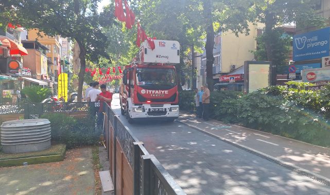 Kocaeli'de restoranın bacasında yangın