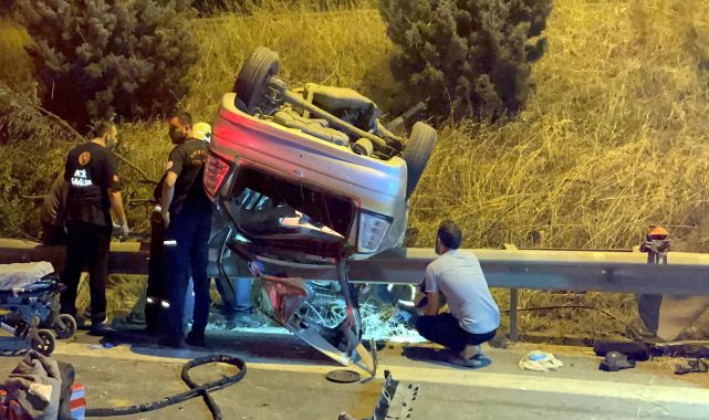 Kocaeli'de takla atan otomobildeki 3 kişi öldü