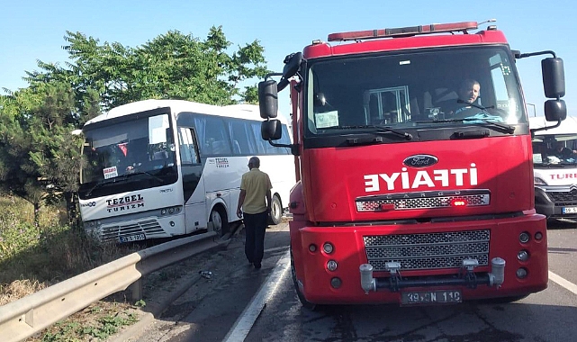 Lüleburgaz'da zincirleme kaza: 19 yaralı