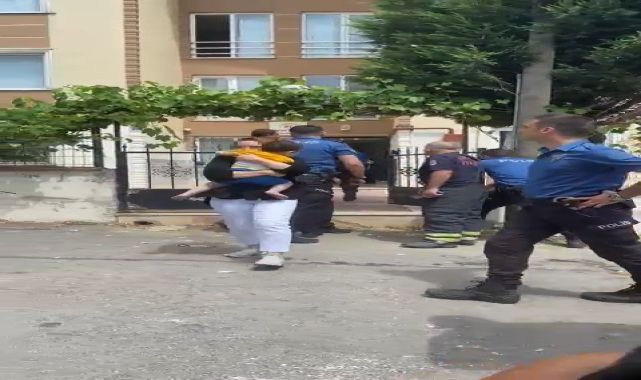 Şiddet uyguladığı için evi terk eden eşiyle görüşmek için çocuklarını rehin aldı