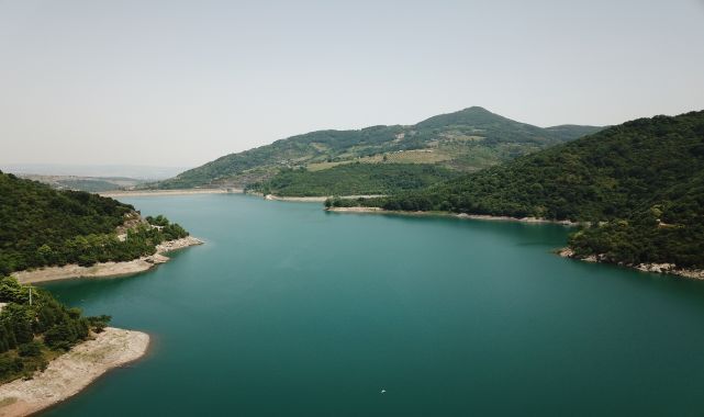 Su seviyesi düşen Yuvacık Barajı'na Sapanca Gölü'nden takviye