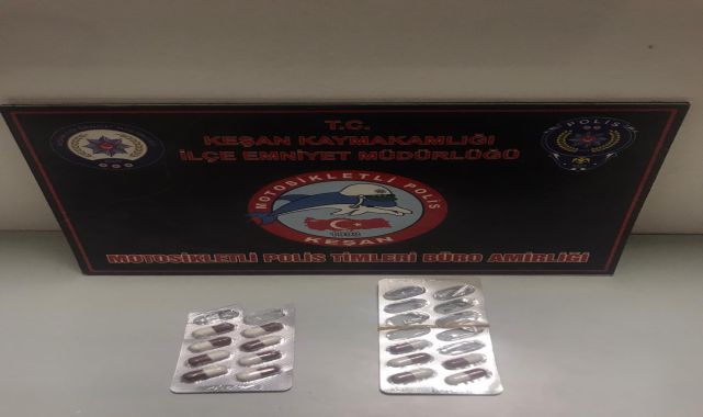 Edirne’de uyuşturucuyla yakalanan 2 şüpheliye gözaltı