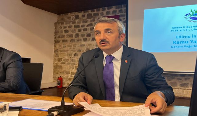 Vali Sezer: Edirne'de en çok harcama ulaştırma ve haberleşmede gerçekleşti