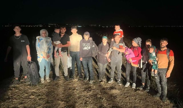 Edirne&#039;de 38 kaçak göçmen yakalandı