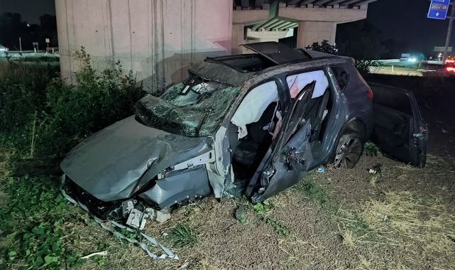 Alkollü Sürücü Kazada Ağır Yaralandı