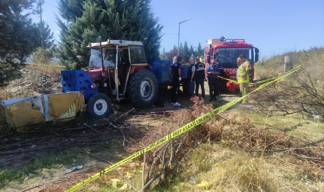 Malzeme almak için geldiği Bursa'da, traktörünün tekeri altında ölü bulundu