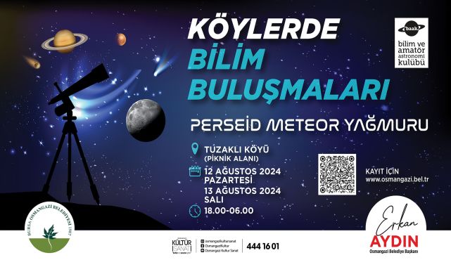 "Perseid Meteor Yağmuru" Osmangazi’de gözlemlenecek
