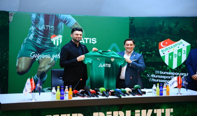Bursaspor'un yeni göğüs sponsoru Atış Grup oldu
