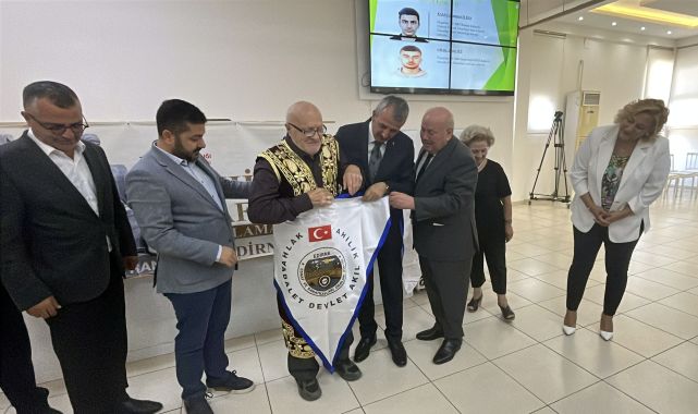 Edirne'de yılın ahileri için şed kuşanma töreni