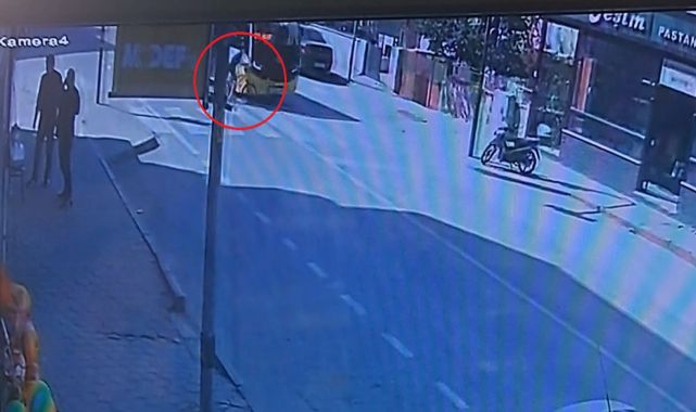 Yolun karşısına geçerken minibüse çarpan bisikletli çocuk, yaralandı