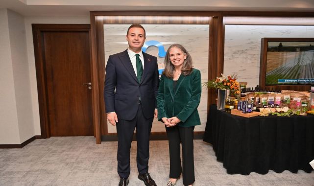 ABD İstanbul Başkonsolosu Eadeh&#039;ten Başkan Akın&#039;a ziyaret