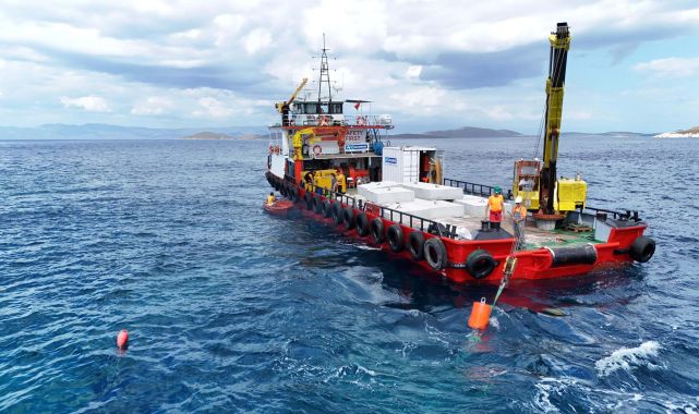 Ayvalık Tabiat Parkı'nda deniz dibini koruyacak bir adım olan Tekne Bağlama Sistemi tanıtıldı