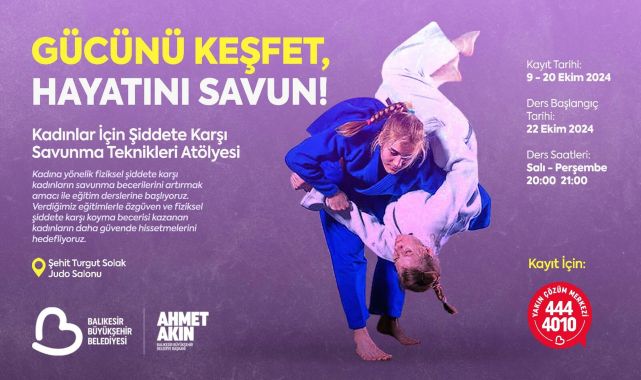 Balıkesirli kadınlara judo eğitimi verilecek