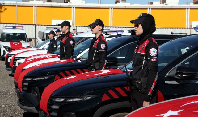 Edirne Emniyet Müdürlüğü'nde 54 araç hizmete alındı