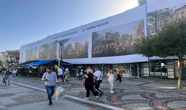 Edirne'de Saraçlar Caddesi'nde sokak sağlıklaştırma projesi başlatıldı