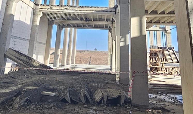 İnşatta Beton Dökümü Sırasında Çökme; 1 Ölü, 3 Yaralı