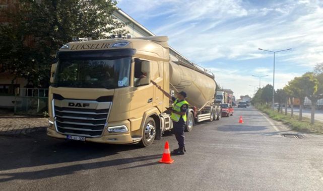 Kırklareli'de 50 araç trafikten men edildi