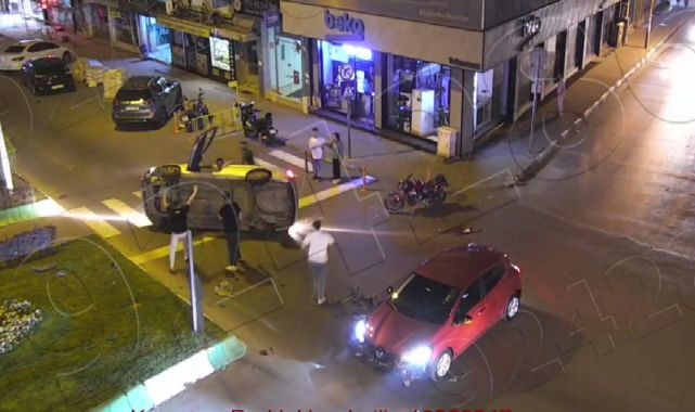 Kırklareli'deki trafik kazaları kamerada