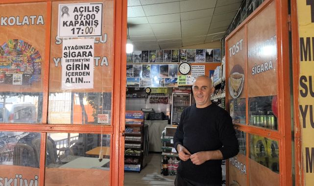 Veresiyeden bıkan büfeci, çareyi uyarı yazıları yazmakta buldu