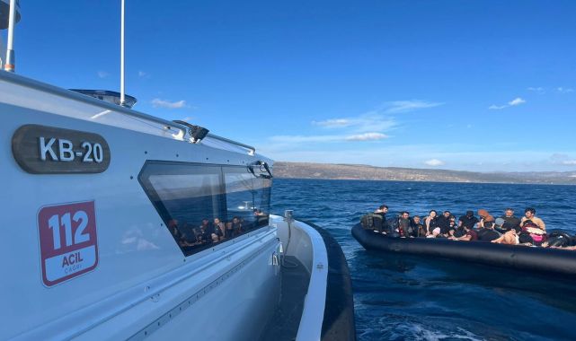 Çanakkale&#039;de 51 kaçak göçmen yakalandı
