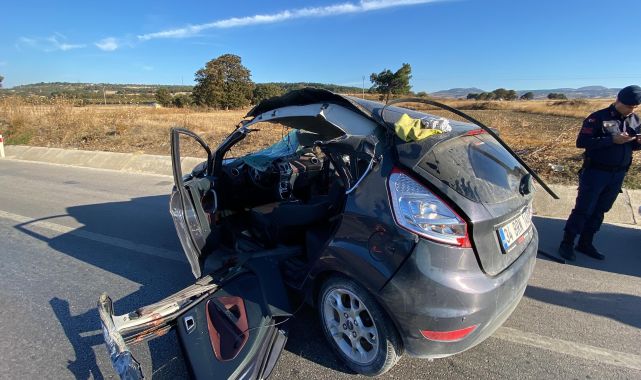 Çanakkale'de trafik kazası: 1 ağır yaralı