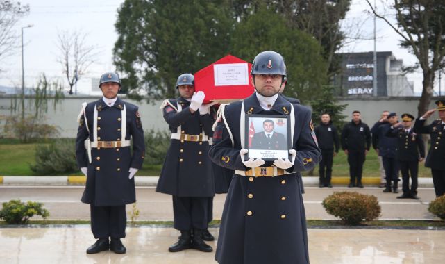 Bursa Adliyesi'ndeki saldırıda şehit olan uzman çavuş için tören düzenlendi