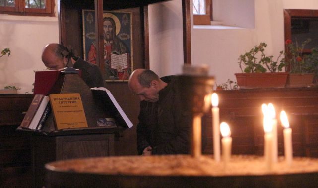 Edirne&#039;de Bulgar Kilisesi&#039;nde Noel ayini