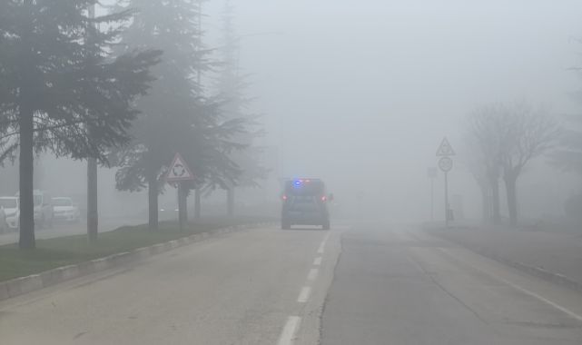 İnegöl’de sis etkili oldu