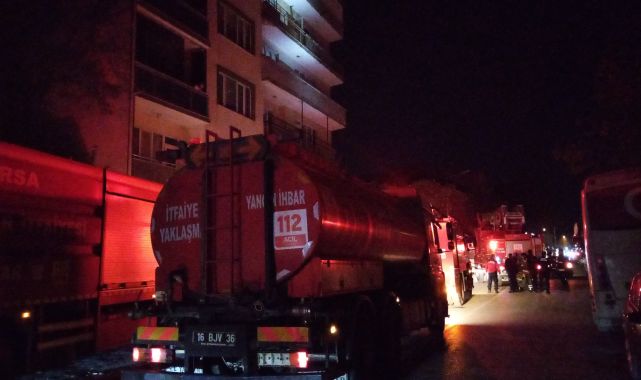 İnegöl'deki ev yangını söndürüldü