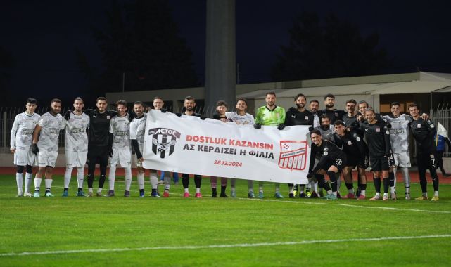 Midilli&#039;de yine dostluk kazandı