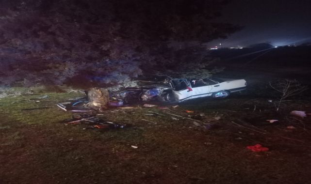 Balıkesir'de otomobil yol kenarındaki ağaca çarptı: 1 ölü