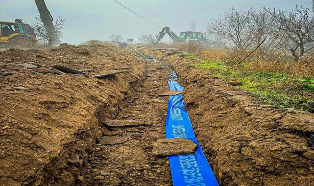 Bigadiç'e bin metrelik yeni içme suyu hattı