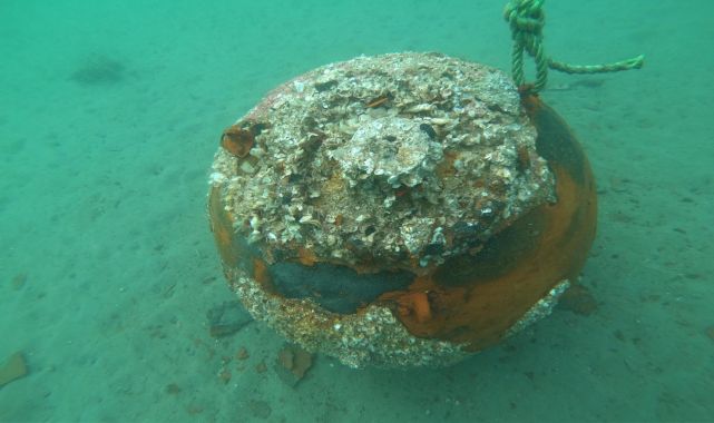Çanakkale'de denizde bulunan mayın imha edildi